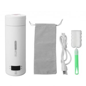HJLIAN Bouilloire electrique de voyage portable, petite bouilloire electrique avec 4 prereglages variables, chauffe-eau personnel de 500 ml, prise americaine 120 V, couvercle a pression - Neuf
