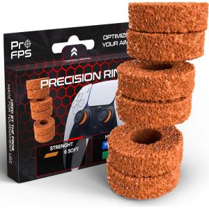 Eryi-Anneaux De Précision - 6x Anneaux Pour Manette Ps5 / Manette Ps4, Joystick Xbox - Force Douce+ - Accessoire Ps5, Joystick Ps5, Playstation 5, Ps4 - Confort Et Contrôle Optimisés (Douce) - Neuf