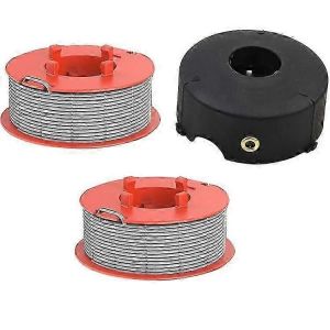 Compatible pour Bosch Art 23 Combitrim / Art 26 Combitrim Tondeuse 2 bobines de fil + 1 capuchon de bobine,F016800175 / F016L71088 - Neuf