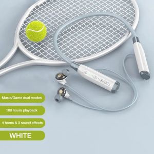 4 haut-parleurs sans fil Bluetooth casque 5.0 basse &eacute;couteur st&eacute;r&eacute;o t&eacute;l&eacute;phone jeu casque 100 heures de lecture IPX5 WHITE - Neuf