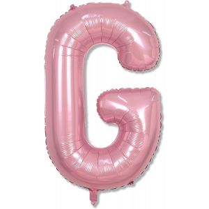 SJZG-Grand Ballon Gonflable En Mylar Aux Lettres G - 101,6 Cm - Rose Pastel - Grand Ballon Gonflable En Mylar Pour D&eacute;coration De F&ecirc;te D'Anniversaire De Fille - 101,6 Cm - Neuf
