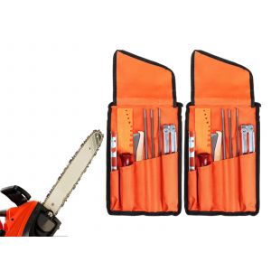 Kit d'aff&ucirc;tage de tron&ccedil;onneuse avec sac de rangement - 18 pi&egrave;ces - Neuf