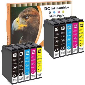 Cartouches D'Encre Remplacement Pour Epson 16 16Xl Pour Epson Workforce Wf-2750 Wf-2760 Wf-2660 Wf-2650 Wf-2630 Wf-2540 Wf-2530 Wf-2510 Wf-2010 (4 Noir,2 Cyan,2 Magenta,2 Jaunes,10-Pack) - Neuf