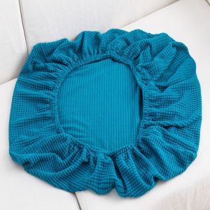 Housse De Chaise Élastique En Élasthanne - Lavable - Conçue Pour Les Chaises De Bureau, De Salle À Manger, De Bar Et De Mariage - Bleu - Neuf