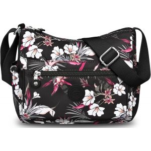 RFCBC-Sac Bandoulière Femme Impermeable Nylon Sac a Main Femmes avec Bandoulieres Réglable Loisir Léger Sacoche Sport Bandoulière Multipoches Sac Besace Messenger Bag pour Voyage École Sports Achats - Neuf