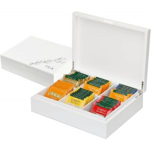 Bo&icirc;te &Agrave; Th&eacute; En Bois 6 Compartiments,Coffret Th&eacute;,Fabriqu&eacute; &Agrave; La Main,Organisateur De Sachets De Th&eacute;,Bo&icirc;te &Agrave; Caf&eacute;,Boite &Agrave; Tisane Herm&eacute;tique,Boite The Vrac,Tea Box,Rangement The Sachet - Neuf