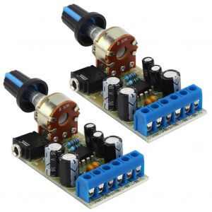 Lot de 2 amplificateurs de puissance double canal TDA2822 2.0 audio stereo DC2V-12V 1.5W 4-32¿¿ - Neuf