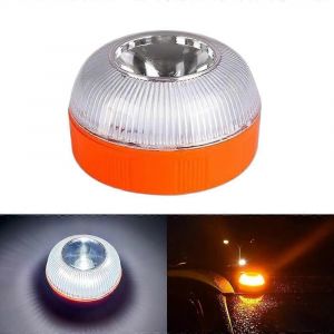 Lampe D'urgence V16 Lumière D'urgence Autonome Voyants D'avertissement Led Usb Rechargeable Avec Base Magnétique - Neuf