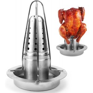 Ulteronixshop-Support de Poulet Support &agrave; Poulet Support Poulet Support Poulet Barbecue en Acier Inoxydable pour Four, Barbecue, Poulets Accessoires Gril - Neuf