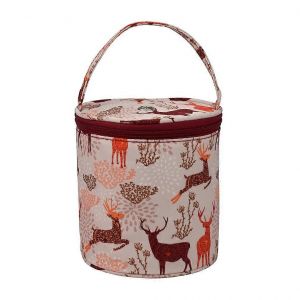 Sac À Tricoter,Sac De Rangement En Fil,Sac Fourre-Tout,Sac De Rangement Portable,Sac À Crochet Au Crochet Pour Fil,Articles De Transport,Aiguilles À Tricoter,Cerf Sika Court - Neuf