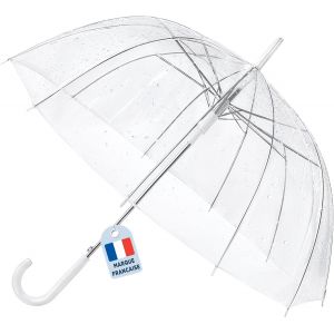 Jgd-Parapluie Transparent Cloche-Parapluie Resistant Au Vent-Grand Paraluie Id&eacute;al Pour De Jolies Photos De Mariage-L&eacute;ger Et Facile D'utilisation - Neuf