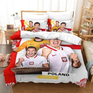 Qatar Housse De Couette De La Coupe Du Monde Poland | Housse De Couette Souvenir De C&iquest;&iquest;L&iquest;&iquest;Bration | &iquest;&iquest;Quipes De Pays Pour La Coupe Du Monde King&pound;&iquest;Xcm&pound;&copy; - Neuf