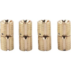 4 pi&egrave;ces charni&egrave;res baril 8mm cuivre laiton armoire bo&icirc;te cach&eacute; baril charni&egrave;re 180 &deg; angle d'ouverture armoire mat&eacute;riel accessoires (0.31 x 0.71in) - Neuf