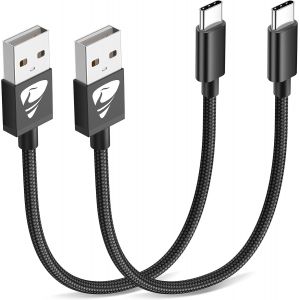 THEF-Cable USB C Courte [0.5M/Lot de 2] Câble USB C Charge Rapide 3A Fil Chargeur Type C Tressé Cable USB vers USB C pour Samsung Galaxy S20 S21 S22 S23 S9 S10 A32 A40 A42 A60 A70 A72 A90,PS5,Switch - Neuf