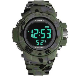 Montre Num&eacute;rique Camouflage &Eacute;tanche Pour Homme Avec Affichage De La Semaine Et De L'alarme - Neuf