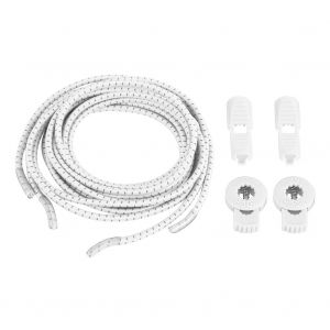 Lacets De Sport Reflechissants Sans Nouds, Elastiques De Securite Pour Course A Pied Et Randonnee (Blanc) - Neuf
