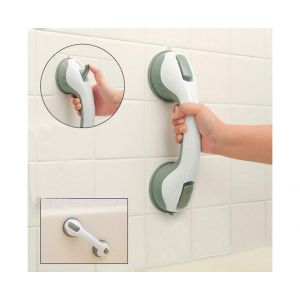 Barre d'appui de douche de s&eacute;curit&eacute; pour personnes &acirc;g&eacute;es avec poign&eacute;e &agrave; ventouse - Neuf