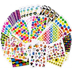 5000+ Gommettes Enfant Autocollants Stickers Colorés Pour Scrapbooking Diy Cadeau D'anniversaire Fête Des Enfants Récompenses - Neuf