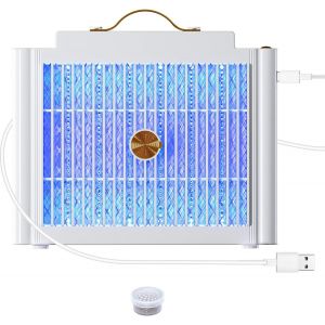 Lampe Moustique Électrique 20w 4200v Moustiquaire Électrique Uv, Lampe Anti-Moustique Non Toxique Et Écologique Pour Jardin, Intérieur Et Extérieur Avec Brosse De Nettoyage - Neuf