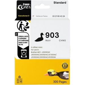 903 - Cartouche d'encre Compatible avec HP 903 - Noir Taille Standard - pour HP OFFICEJET 6950-6950 All in One - 6951-6951 All in One - HP OFFICEJET Pro 6860-6860 All in One - Neuf