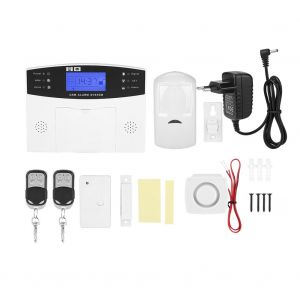 Systeme d'alarme GSM sans fil 433 MHz pour la securite domestique, interphone pour iOS et Android, telecommande (UE) - Neuf