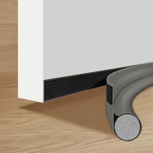 Boudin de Porte 96 cm Boudin de Porte unilatéral Boudin de Porte Boudin de Porte sous la Porte Boudin de Porte pour réduire Le Bruit Chaleur Anti-poussière (Gris) - Neuf