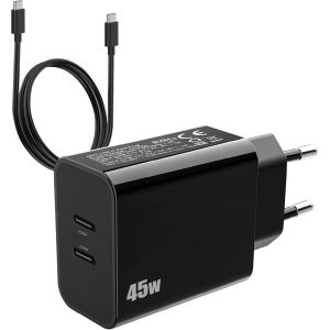 Lbgwp60-45w Chargeur Pr Usb C Et Câble Pour Samsung Galaxy S25 Ultra/S24 Ultra/S25 Plus/S23 Fe/S22 S21 S20 A56 5g/A26 A36 A55 A54 A25/A16 A05s/A23/A33 Z Fold 5 6 Iphone 16 Rapide Adaptateur Type C Se - Neuf