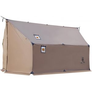 Letnerny-Tegimen Grande Tente C Hiver, Camping Survie Hamac Tente Étanche 3000 Mm Bâche Pour La Randonnée(Coyote Brun) - Neuf