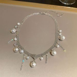 Collier De Perles À Pampilles Vintage Français, Collier De Robe - Neuf