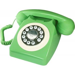 T&eacute;l&eacute;phone Filaire R&eacute;tro Vintage, T&eacute;l&eacute;phones Fixes Classiques Des Ann&eacute;es 1930 Pour D&eacute;coration De Maison Et De Bureau, T&eacute;l&eacute;phone D'H&ocirc;tel Fantaisie Avec Rappel - Neuf