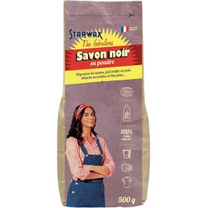 KAL-Savon Noir En Poudre -Dégraisse La Cuisine -Fait Briller Les Sols -Détache Les Textiles Et Bien Plus -100% D'Origine Naturelle -Fabriqué En France -500 Gr - Neuf