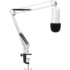 ChenQuanSarl-Blue Yeti Support Microphone Professionnel Réglable Avec Bonnette En Mousse Compatible Avec Microphone Blue Yeti Blue Yeti Pro Par ¿Blanc¿ - Neuf