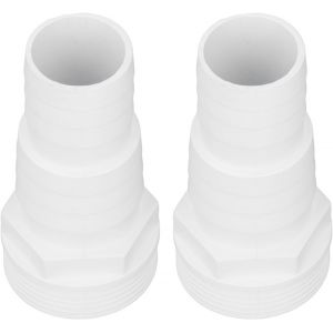 2pcs Adaptateur Tuyau Piscine,Tuyau Pompe Filtre Piscine,Piscine 1 &iquest; 1/2 Pouce &agrave; Filetage M&acirc;le - Neuf