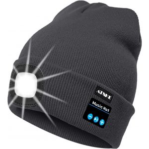 Led Bluetooth Bonnet Lumineux, Rechargeable Usb Rechargeable Musical Running Chapeau Ultra Lumineux 4 Led Lampe Étanche Utilisation Lumière Pour Ski Randonnée Camping Vélo - Neuf