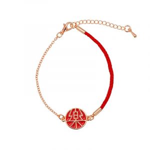 Bracelet Ethnique Festif En Corde Rouge Avec Mots Pour La F&ecirc;te Des P&egrave;res, Bracelet &Agrave; La Mode, Bracelet Tiss&eacute;, Bracelet &Agrave; Vent Chinois Simple - Neuf