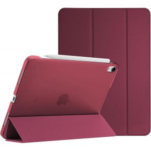 Coque Pour Ipad Air 11 Pouces (M3) 2025/(M2) 2024,Air 5&egrave;me 2022/4&egrave;me 2020 10.9 Pouces,&Eacute;tui De Protection Anti-Chute,Rabat Magn&eacute;tique Stable-Rouge Vineux - Neuf