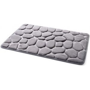 Kal-Tapis De Bain En Mousse À Mémoire De Forme Antidérapant Tapis De Bain Absorbant L'eau De Qualité Supérieure - Lavable En Machine Pour Porte De Cuisine De Commode De Salle De Bain(Gray) - Neuf