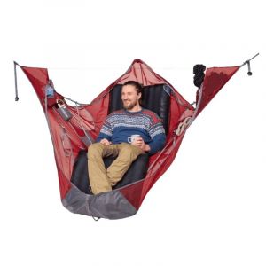 Hamac De Camping Portable Avec Moustiquaire Suspendue Rouge - Neuf