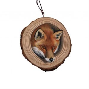 En Bois De La Tranche D'Animaux Suspendus Ornement L&eacute;ger Arbre De No&euml;l - Neuf