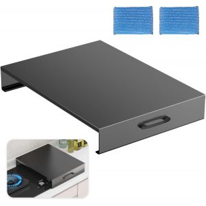 Subzonal-Couvercle De Cuisini&egrave;re &Agrave; Gaz, En Acier, Noir, 40 X 30 X 5 Cm - Neuf