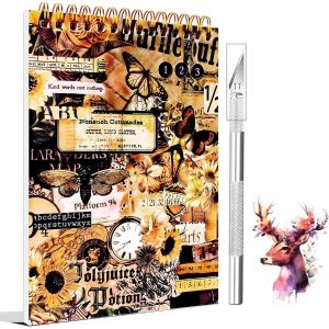 1000+ Pi&egrave;ces/50 Feuille Autocollant Scrapbooking Autocollant Bullet Journal Stickers Scrapbooking Scrapbooking Materiel Pour Scrapbooking Diy Artisanat Art D&eacute;coration(Marron) - Neuf