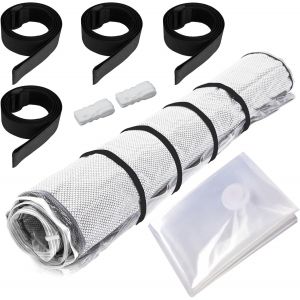 MEVRONISSHOP-Sac Sous Vide pour Matelas 240x130cm, Housse de Protection Extra-Large R&eacute;utilisable et Imperm&eacute;able avec 4 Sangles Autocollantes pour Matelas en Mousse &agrave; M&eacute;moire ou &agrave; Ressorts - Neuf