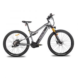 V&eacute;lo &Eacute;lectrique 29 Pouces Hedatx Tx19 1000w Frein &Agrave; Huile Shimano 48v19.2ah 45km/H 70km 27 Vitesses V&eacute;lo &Eacute;lectrique Tout-Terrain Enti&egrave;rement Amortisseur - Gris - Neuf