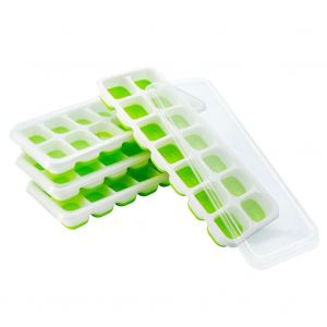 Hjlian Moule A Glacons D'ete A 14 Grilles, Bac A Glacons Pour La Congelation, Moule A Gelee De Fruits Avec Couvercle - Neuf