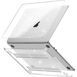 Coque Compatible Avec Macbook Air 13 Pouces M1 2020 2019 2018 Release A2337 A2179 A1932, &Eacute;tui De Protection Housse Rigide En Plastique 13,3"", Cristal Paillette[COM911431] - Neuf