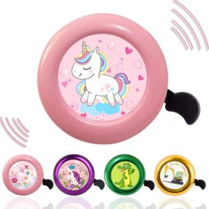 Sept-Sonnette De V&eacute;lo Enfant,Sonnette Velo Enfant, Sonnette Velo Enfant Fille, Sonnette Velo Fille,Aluminum Cloche De V&eacute;lo Filles,Cloche De Guidon Enfant Pour Velo Enfant, Scooters,Draisiennes, Vtt - Neuf