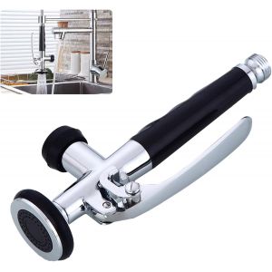 Douchette professionnelle de rechange en acier inoxydable 1/2"" avec arceau de blocage, pour cuisine, gastronomie, pour douchette &agrave; vaisselle, douchette gastronomique, argent - Neuf