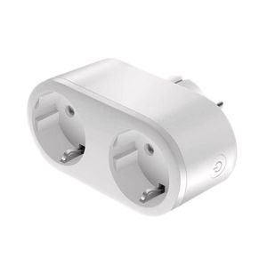 Wifi Intelligent Double Prise Interrupteur Plug Double Prise EU Adaptateur Tuya Smart Life Surveillance Ou - Neuf