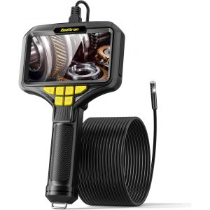 MEVRONISSHOP-Cam&eacute;ra Endoscopique Manuelle &agrave; Double Objectif, &eacute;cran IPS de 5,0"" Endoscope, cam&eacute;ra d'inspection Industrielle HD 1080p avec 8 LED, sonde endoscopique &eacute;tanche IP67 avec c&acirc;ble de 5 m - Neuf