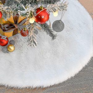 Jupe de sapin de No&euml;l 91 cm (36 pouces), housse de pied de sapin en peluche, housse de pied de sapin de No&euml;l de luxe, chemin de table pour sapin de No&euml;l, jupe de sapin de No&euml;l d'occasion - Neuf